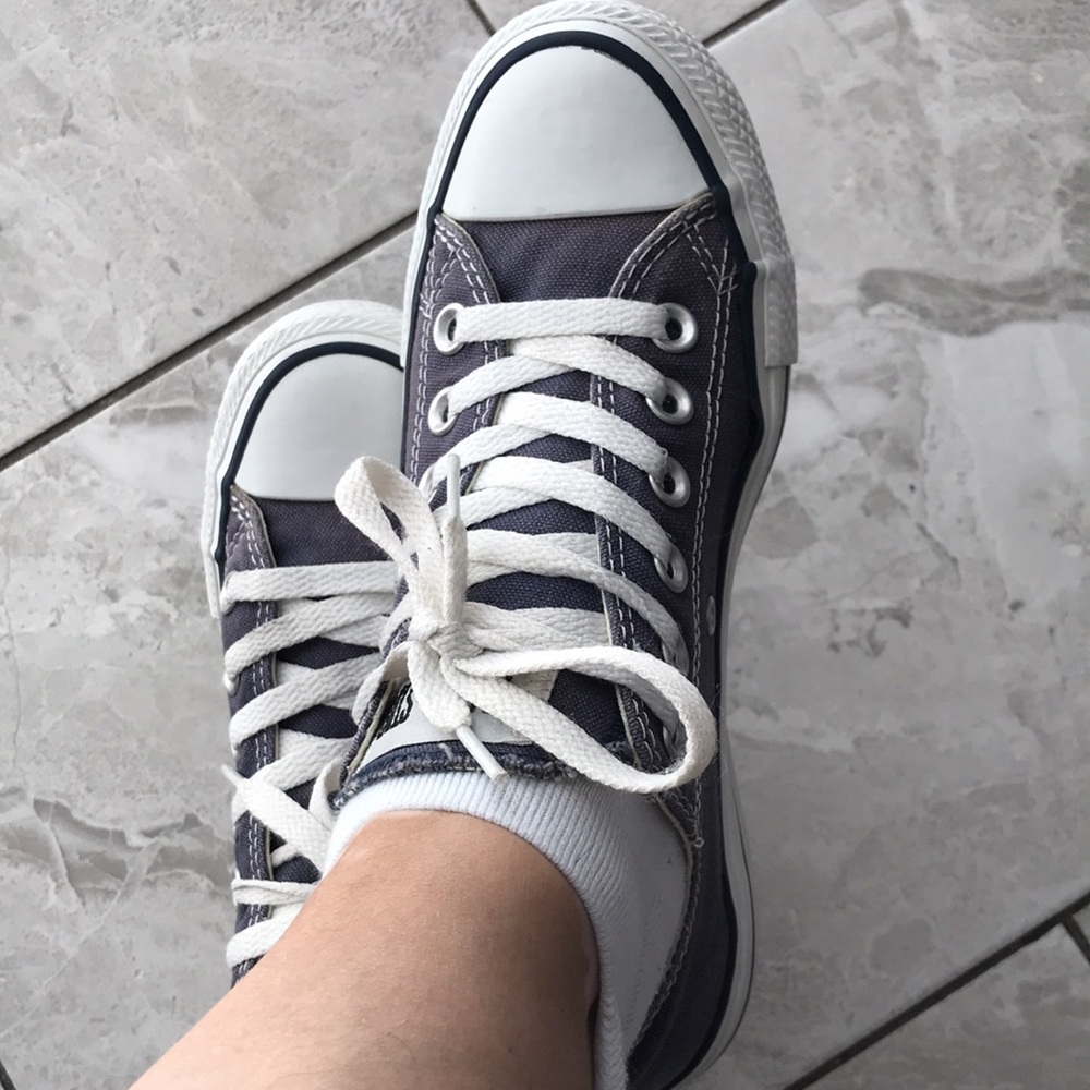 CONVERSE CTAS Women Low Top Grey Sneakers | 6.5